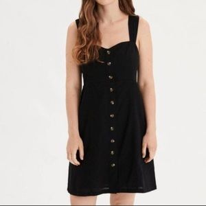American Eagle Linen Button Up Dress - size S